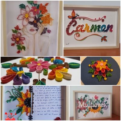 MaryArteConPapel.
Soy creadora de arte con papel y me encanta la técnica quilling, cada día aprendo más. Imagina,ama,crea! 💞