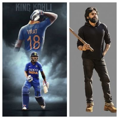 @Pawankalyan Fan , @imVKohli Fan ,  #MegaFamily , @KChiruTweets ♥️♥️