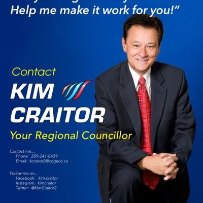Currently Regional Councillor Niagara Falls, previously 17 yrs NF City Councillor & 10 yrs Provincial Member of Parliament for Riding of Niagara Falls