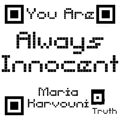 You are always innocent even when you think or they tell you you're guilty.

A philosophical true crime #nonfiction novel by Maria Karvouni

Read on Amazon