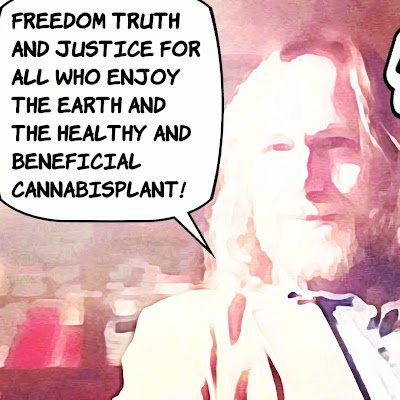 Freiheit, Wahrheit und Gerechtigkeit für alle, die die gesunde und heilsame Cannabispflanze für alle auf der Welt zu schätzen wissen!
Jah ova evil, enjoy THC!!!