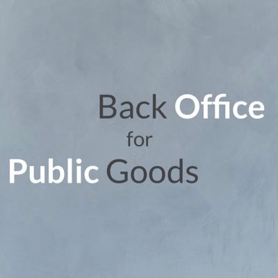 Back Office for Public Goods