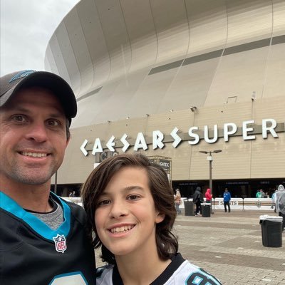 A quest my son and I have to visit all NFL stadiums while watching the Carolina Panthers. Football, autographs, mystery boxes, & other fun stuff! #keeppounding