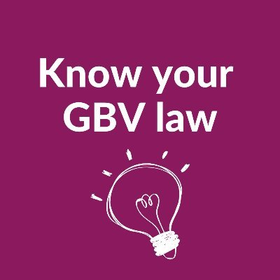 Gender based violence is a major concern in South Africa, but few people know what the law actually says about it. Let's change that, one tweet at a time.