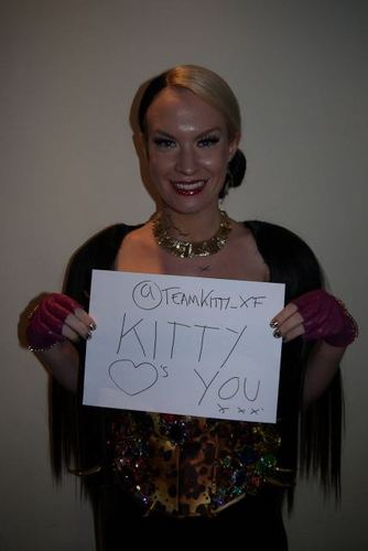 Twitter fan page for Kitty Brucknell who is in the over's group in the Xfactor 2011 mentored by Louis Walsh!!! Help support Kitty!!! KITTYS DIVAS!