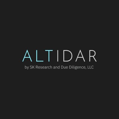 Altidar is an alternative investment data and research platform brought to you by SK Research and Due Diligence, LLC. Sign up free at https://t.co/kj5Q8AGoJC