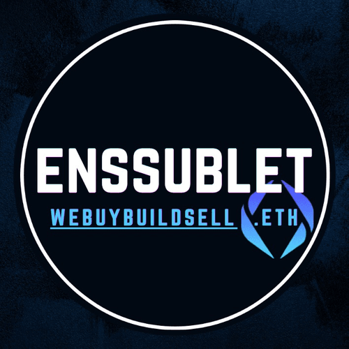 Ens domains & subdomains for sublet & sale (deep discount) || webuybuildsell.eth || 800+ ENS || regis:enssublet.eth ||contr:@anthonygarcia_x