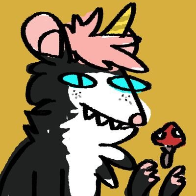 FA:TickledPink 
DA:TickledPinkOpossum
 I like bugs and plants and OPOSSUMS.  I draw animal people, ponies and unicorns. she/her 🔞 LGBTQIA+🏳️‍🌈