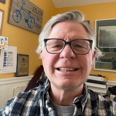 Math Teacher(retired) Cyclist, Iowa grown, RAGBRAI rider, Pete and Libby's dad, Anne's husband, music lover, bad fisherman, advocate for immigrants, homeless