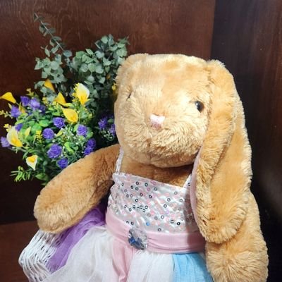 Hello!  I am Rosebun Coneylia Hoppmeister, a happy little bunny!