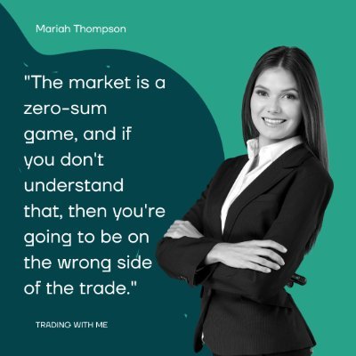 I'm focused on my trading goal and I won't let anything get in the way. I'm determine to make it happen!