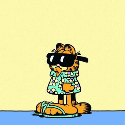 Garfield hates Mondays because he has to persist on leftovers.
Instead of freshly made lasagne.

Garfield you are one funny cat