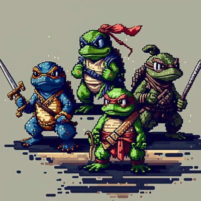 Get ready for the blockchain invasion of 888 pixelated ribbiting ninjas! Digital warriors from 212 countries, with the help of AI technology (19/02/23)