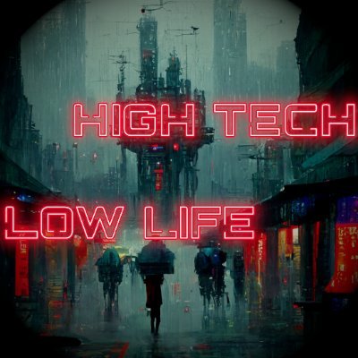 https://t.co/atK9UtrcDZ

The twitter account for The High Tech Low Life Podcast, a retrospective of cyberpunk media.  Formerly the Johnny Mnminute podcast