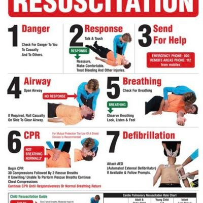 Learn CPR it can save any body life.