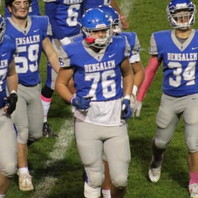 Bensalem Highschool 2024, Football, 6’5 Wgt: 270 LT 3.8GPA