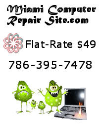 Miami Computer Repair Site is a locally owned computer repair that specializes in residential and commercial repairs. Flat-Rate of $49