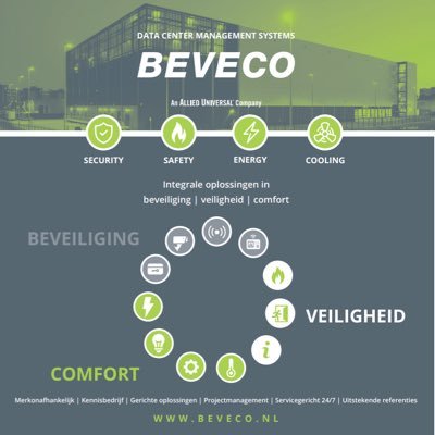 BEVECO staat voor integraal beheer en automatisering van technische installaties voor BEveiliging, VEiligheid en COmfort in gebouwen.