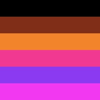 Hello, I'm an anonymous person who designed a lesbian flag that's originally inclusive of all queer people who have queer love for women.⚢💜