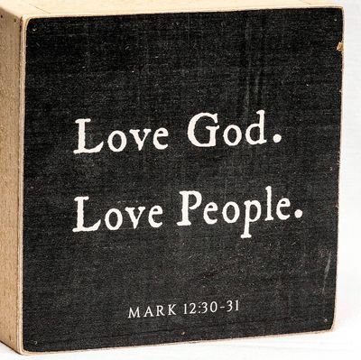 love God love people serve both