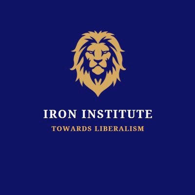 Impose your liberty. Overthrow any form of state’s enslavement. Lion representing the power of liberalism; iron to honor ladies G.Meir and M.Thatcher.