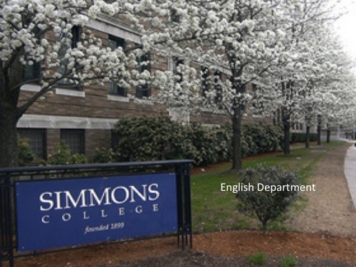 SimmonsEnglish1's profile picture. This is the official twitter of the English Department at Simmons College! Follow to learn about upcoming events and English News!