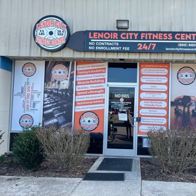 The ONLY 24/7 gym in Lenoir City, TN. locally owned and operated, fully equipped, fitness center!