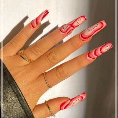 Lady fancy nails hi-res stock photography and images - Alamy