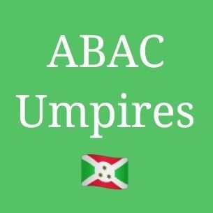 Association Burundaise des Arbitres de Cricket •| Burundi Association of Umpires •| Affiliated to the @_BurundiCricket