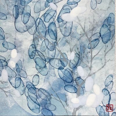 日本画材で未知の絵画を描くという試みをしています。#琳派 #日本画 #抽象画 #風景画 #現代アート