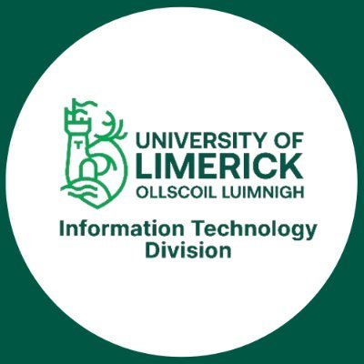 Information Technology Division at University of Limerick. 

(DMs + mentions not monitored). For 24/7 IT support, log a call at https://t.co/QCtbYV3lbD