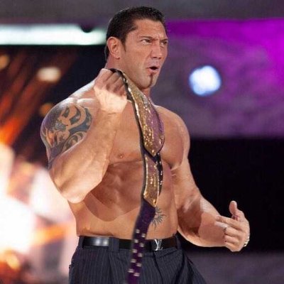 Parody of @DaveBautista — Once the muscle for Evolution, Batista stepped out of the eclipsing shadow and walked his own path. Now he's on of wrestling's best.