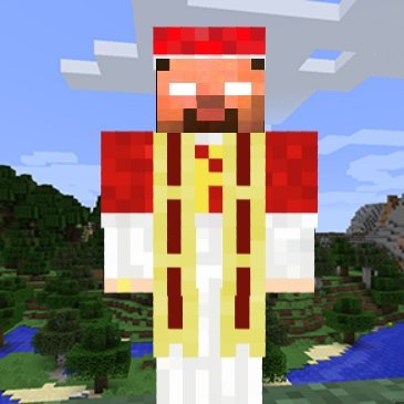 I'm the Pope (in Minecraft).
Continuing the task of spreading the Gospel throughout the Overworld begun by my late predecessor.