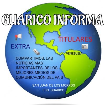 🚨NOTICIAS y TITULARES📢 más importantes, de los mejores medios informátivos y personalidades del Pais.
S. J. Morros. Edo.Guarico-Venezuela.