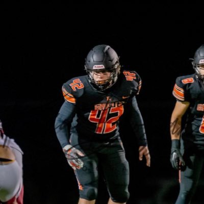 INF/RHP OLB Kaukauna Ghost- 2nd team all conference OLB and HM all region- C/O 2024- 5”10 200- 4.79 40 dash-245 clean- 400squat- 3.1 GPA #920-585-7421