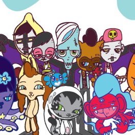 A metal band in @bunnykitty’s universe created by @persueone