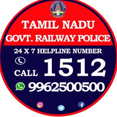 Official twitter account of Government Railway Police Tamilnadu. we protect life and properties of rail passengers.