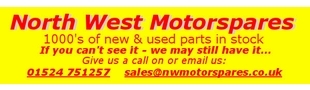 Large stock of: engines,gearboxes,axles,driveshafs,alloys,panels & bumpers, lights,interior&exterior trims,wiring looms,glass. 01524 751257 for details.