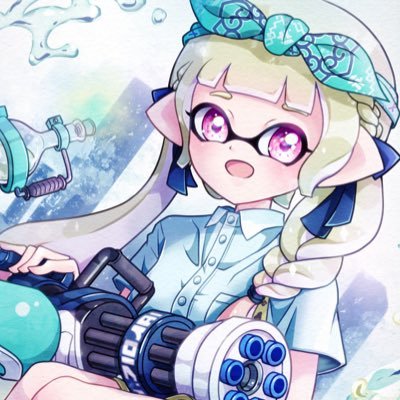 スプラトゥーンの絵描いてます。スプスピ大好き💕スピコラも大好き💙 #おしゃれスピナー /ご依頼はお気軽に✨好きなゲーム→スプラ、APEX、FE、モンハンなど。マメルリハ＆サザナミインコと暮らしてます。仲良くしてね。