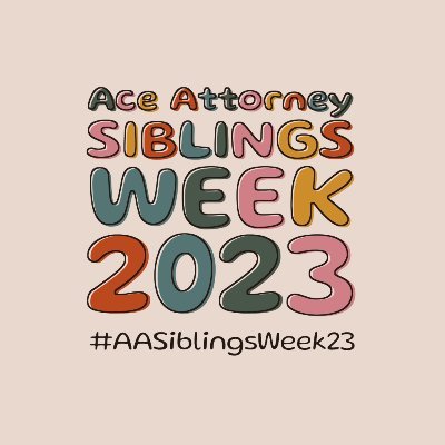 A fanweek celebrating the many different sibling dynamics between Ace Attorney characters. Read our carrd (https://t.co/VYwIiv4qIb) for more information