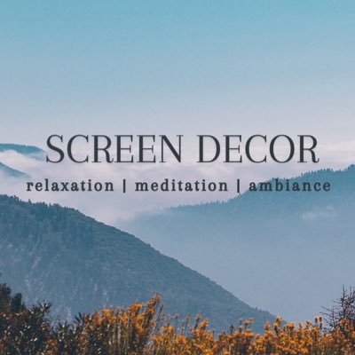 ScreenDecor's profile picture. I post 4K audiovisual experiences on YouTube for relaxation, meditation, and ambiance.