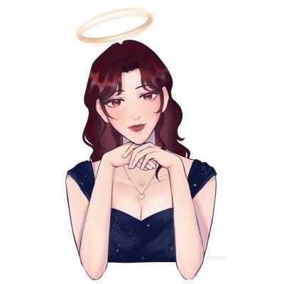 Tsukiko | she/they | 🌙 😇 | A fallen angel who’s trying to find her way back | PNGTuber | Debut TBA | Ref Sheet @szrsolace