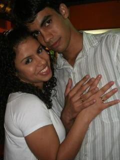 Casal unido por Deus.