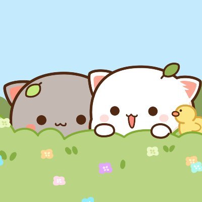 Peach and Goma Cats Kawaii cute Ultra HD Desktop Background