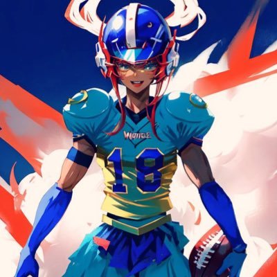 魔法少女フットボール部✨🏈✨- Support girls and women in sports! AI Generated images related to anime girls playing American Football. Cute girls doing contact sports.