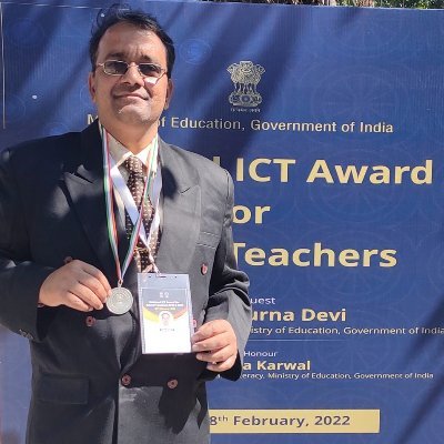 National ICT Awardee 2019 by MoE,GOI 🌟International Teacher Exchange with Japan in 2016 by MHRD,GOI🌟Regional Incentive Awardee🌟MyGov ChangeMaker @mygovindia