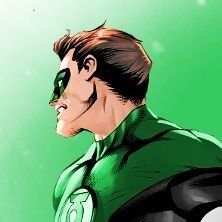 'Hal Jordan. Space cop. Handsomer, stronger and cooler than you'll ever be.'