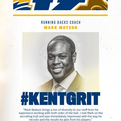 Running Backs Coach/Recruiting Coordinator at Kent State University. I strive to develop young men on and off the field. #KentGrit ⚡️⚡️⚡️⚡️