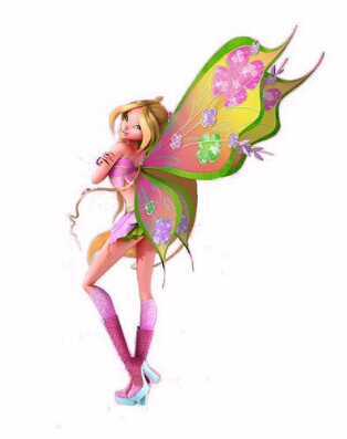 Hi there, I'm Flora. I'm a nature fairy! I'm in a speacial club called The Winx Club, with all my BFFs. We have the best of times! (: (EST)