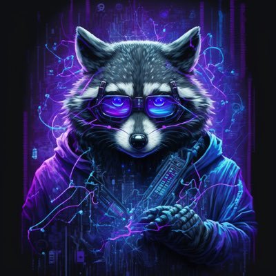 cybercoontech's profile picture. Meet Cybercoon, the raccoon hacker who is on a mission to uncover the secrets of the matrix and build technology for a better world. With @araigumanet